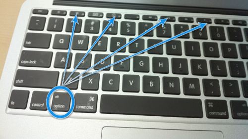 macbook air keyboard functions